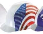 Msa Freedom Hard Hat - Dual American Flag Design (Imprinted)