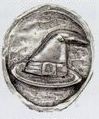 Pewter Pocket Stone (Witch's Hat)