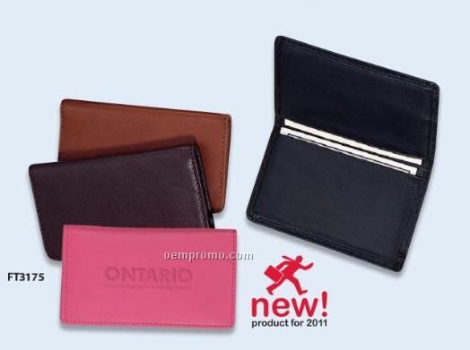 Via! Fine Leather Business Card Case