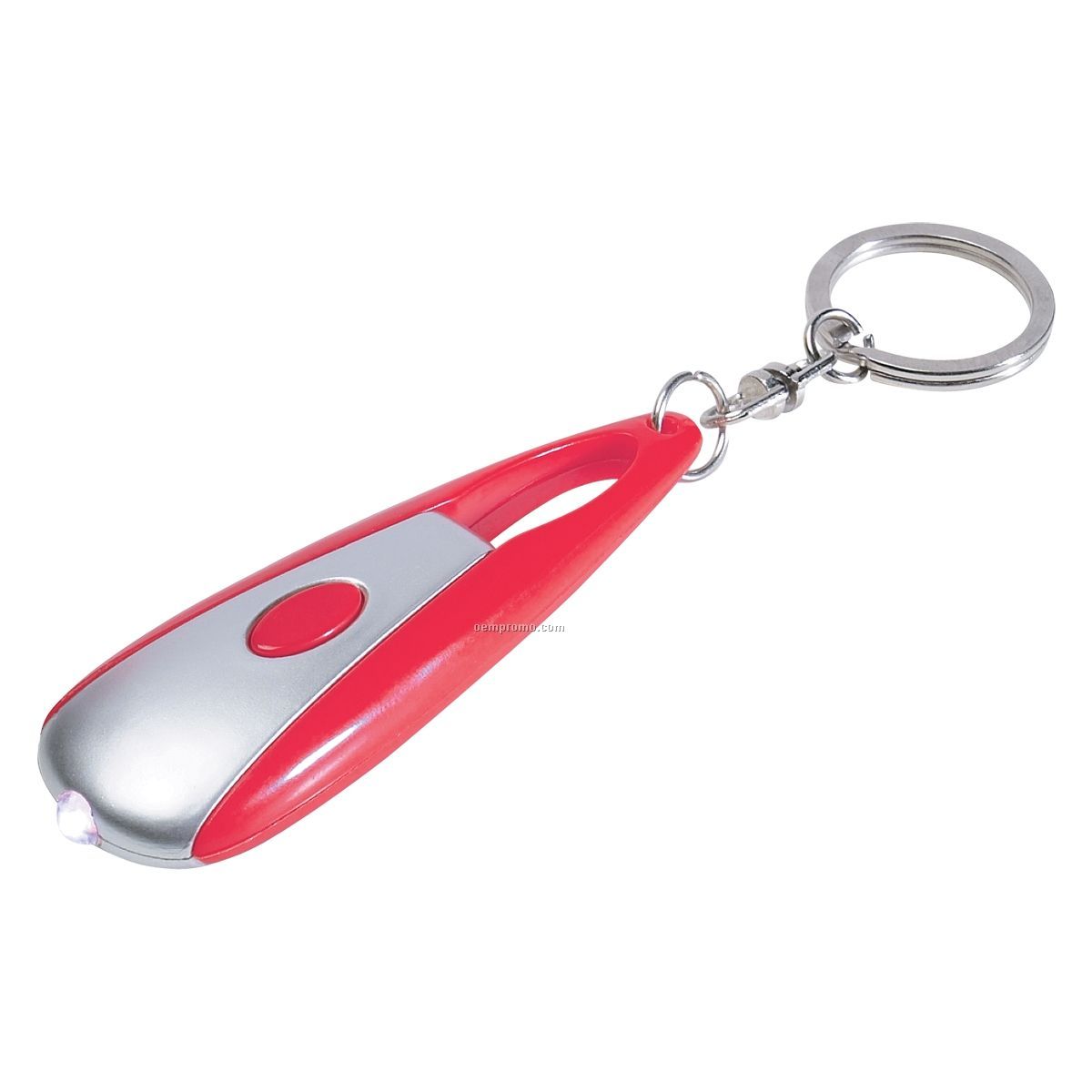 Cosmic Red Flashlight Keychain