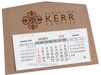 V Natural 3 Month Horizontal Pop Up Calendar (Thru 8/1/2011)