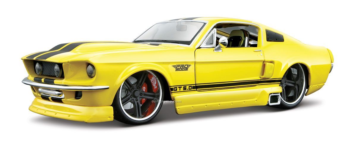 7"X2-1/2"X3" 1967 Ford Mustang Gt All Star Series Die Cast Replica