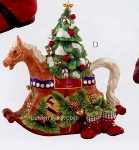 Waterford Cool Yule Collection Rocking Horse Teapot