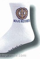 Custom Knit-in Quarter Socks W/ Puff Print Sole (5-9 Small)