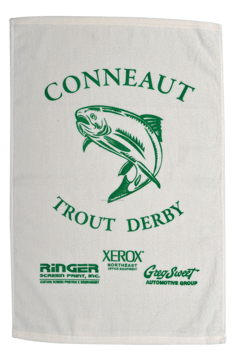 Diamond Collection Sport Towel - White - Embroidery