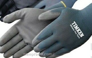 Ultra Thin Gray Polyurethane Palm Coated Gray Knit Gloves