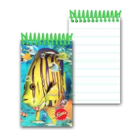 3d Lenticular Mini Notebook Stock/Marine Life (Custom)