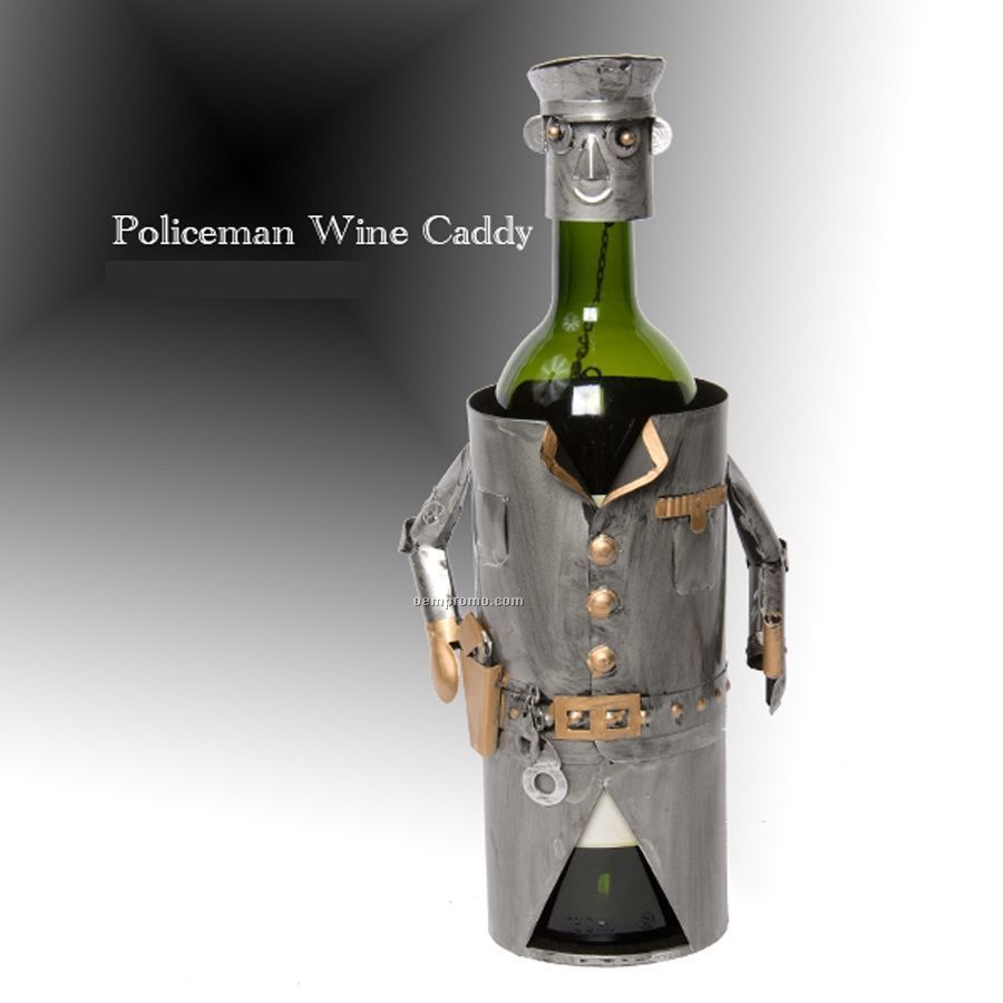 Police Tin Man Wine Caddy