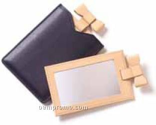 Ribbon Mirror - Bridle Leather