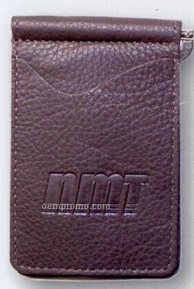 Leather Money Clip Wallet (Debossed)