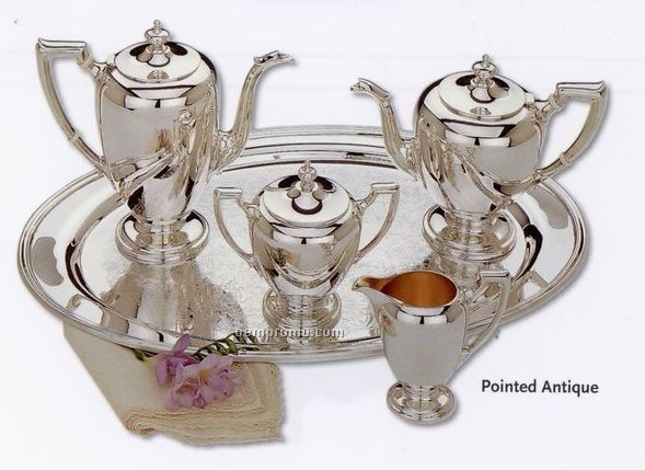 Sterling Silver 5-piece Pointed Antique Tea Set