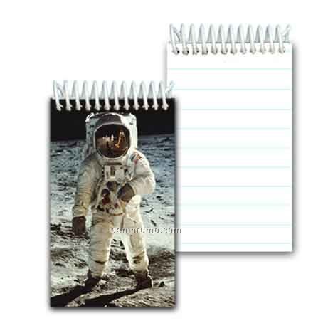 3d Lenticular Mini Notebook Stock/Astronaut On The Moon (Blanks)