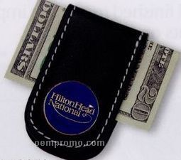 Leather Money Clip W/ Magnet