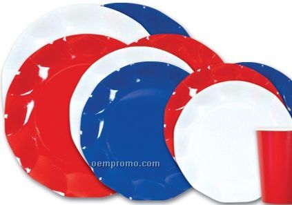 Plate Red/White/Blue