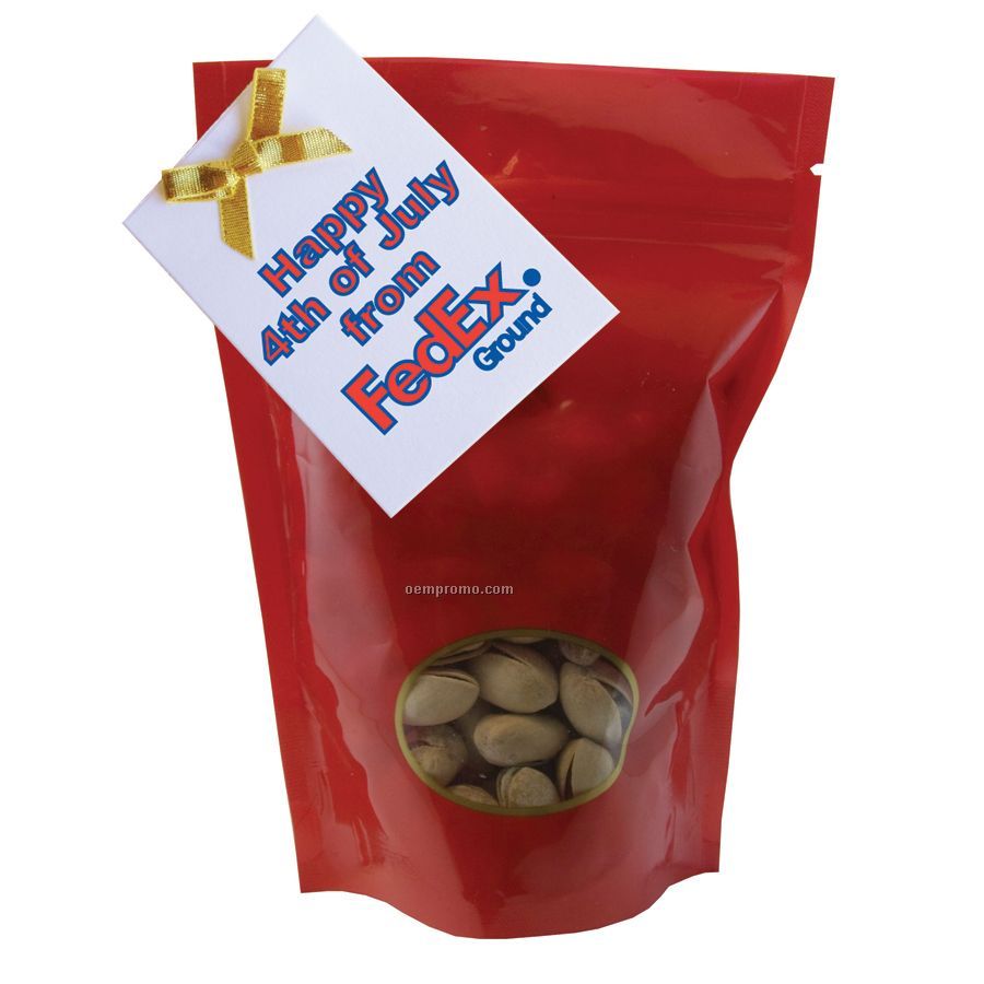 Red Large Window Bag With Pistachios