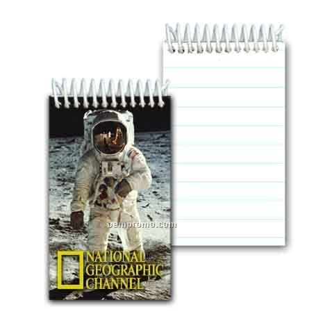 3d Lenticular Mini Notebook Stock/Astronaut On The Moon (Imprinted)