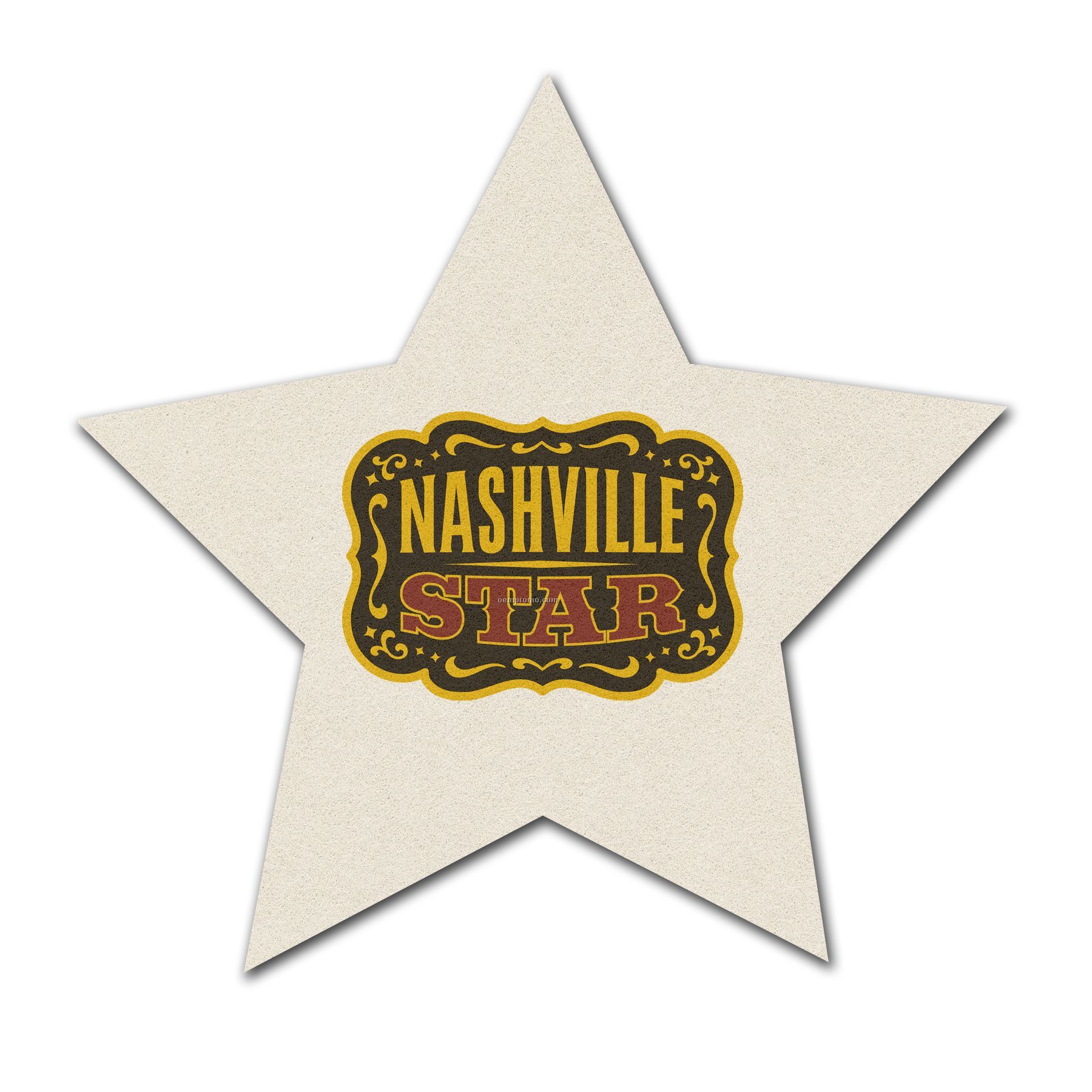 Soft Brushed Faux Suede Star Coaster