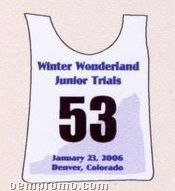 10 3/8"X14" Ski Number Over The Shoulder Bib