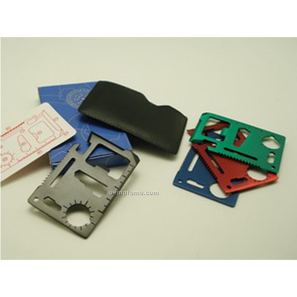 11-in-1 Stainless Steel Pocket Multi-tool Card Knife