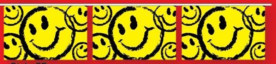 30' Stock Printed Confetti Pennants - Smiley Face