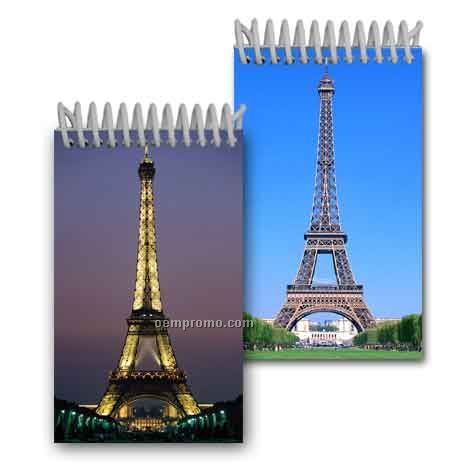 3d Lenticular Mini Notebook Stock/Eiffel Tower (Blanks)