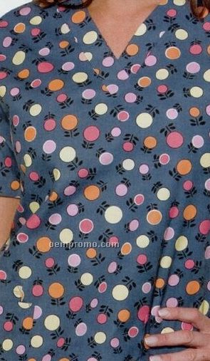 H.q. Lollipop Dot Poplin Tunic Shirt