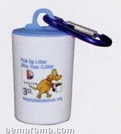 Pet Trash Bag Container W/Full Color Sticker