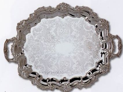 Silverplated Oval Tray