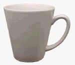 12 Oz. White Tulsa Funnel Latte Mug