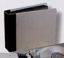 Aluminum And Leather CD Book Case (5-3/8