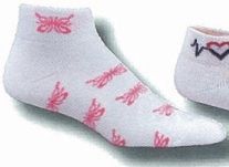 Custom Scattered Knit-in Logo Heel & Toe Or Tube Socks (7-11 Medium)
