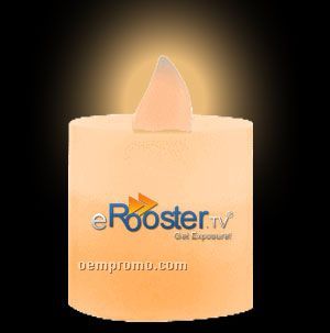 Flickering Votive Candle W/ Amber LED