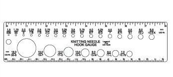 Knitting Needle Gauge