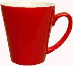 12 Oz. Red Tulsa Funnel Latte Mug