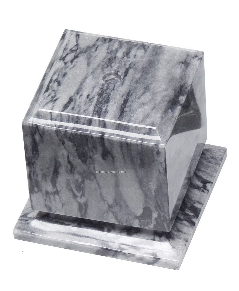 Cube Base W/ Center Hole & Counter Sink - Gray (4-1/4"X4-1/4")