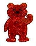 Red Bear Light Up Reflector With Red LED
