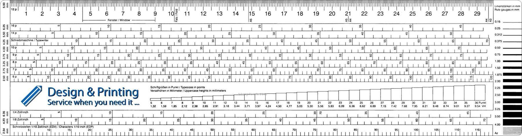 Typometer 12''