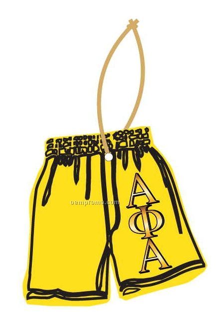 Alpha Phi Alpha Fraternity Shorts Ornament W/ Mirror Back (10 Square Inch)