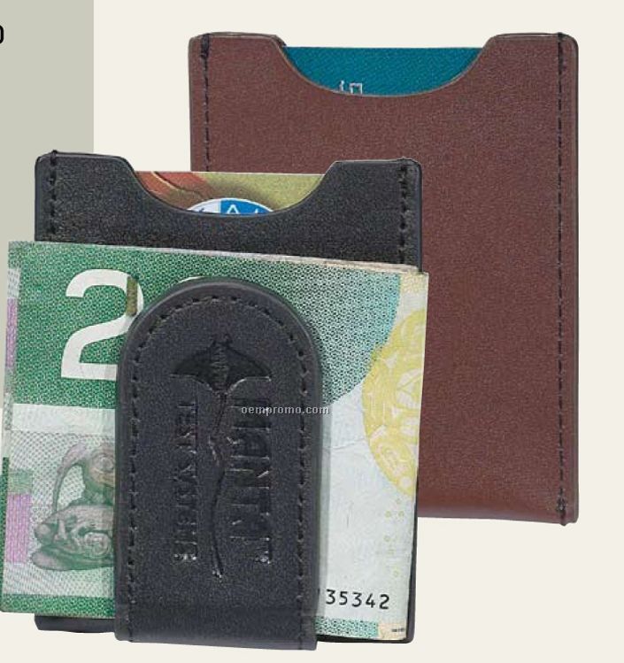 Bonded Leather Magnetic Money Clip