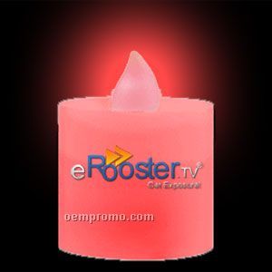 Flickering Votive Candle W/ Red LED