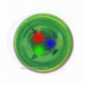 Green Light Up Bounce Ball W/ Multi Color LED