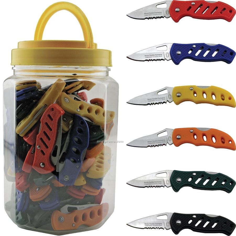 Jar Of 72 Knives (Engraved)