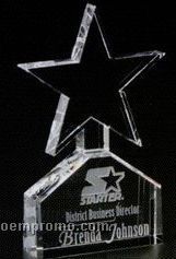Star Gallery Crystal Celestial Star Award (6 1/2