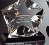 Star Gallery Crystal Penta Star Award (5 1/2