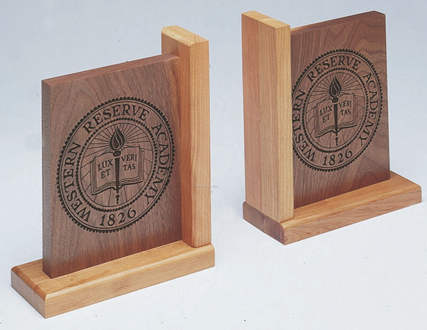 Wood Bookends (7"X2 1/2"X8 1/2")