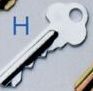 Custom Keys H - Zinc Plated Stock Mailings Key