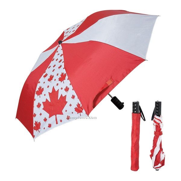 Folding Canada Umbrella (Blank)