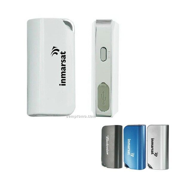 Portable Battery Charger W/Plastic & Metal Case