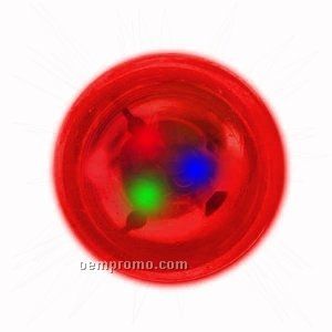 Red Light Up Bounce Ball W/ Multi Color LED