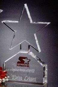 Star Gallery Crystal Celestial Star Award (7 1/4